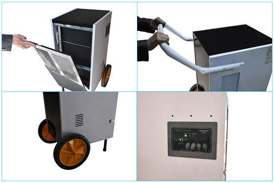 Construction Works 90L Industrial Dehumidifier with Removable Design and Pushing Hand